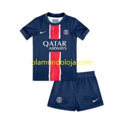Camisola Paris Saint-Germain Criança Equipamento Primeiro 2024-2025 Manga Curta